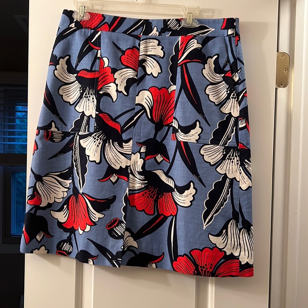 Beautiful multicolored a line J. Crew skirt